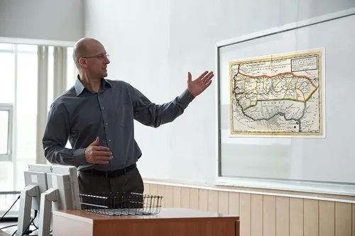 Vista 5 de 1736 Mapa de Negroland y Guinea, con los asentamientos europeos, explicando lo que pertenece a Inglaterra, Holanda, Dinamarca
