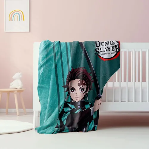 Vista 3 de Surreal Entertainment Demon Slayer Tanjiro - Manta para Sofá de Forro Polar de 45 x 60 Pulgadas
