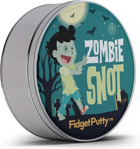 Vista 4 de Zombie Snot Therapy Putty - Divertida masilla de alivio de estrés para adultos, color verde perla para Halloween y elefante blanco