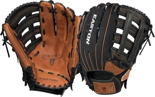 Vista 3 de Easton Serie de guantes de sóftbol Prime de lanzamiento lento Tamaños de 12.5 a 14 pulgadas Múltiples estilos Doble barra H-Web