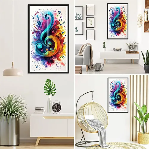 Vista 3 de Abstract Note Diamond Painting Kits for Adults Beginners, 5D Full Drill Diamond Art Kits Gem Art for Home Wall Decor, Rhinestone Embroidery Crafts