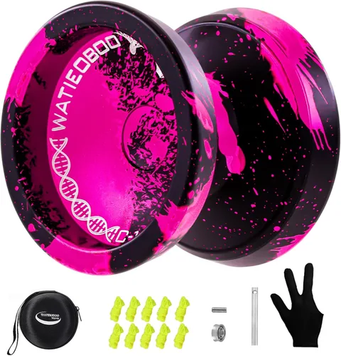 Vista 8 de WATIEOBOO C130 yoyo Profesional Sensible Yoyo Rodamiento para Principiantes Rodamiento No Sensible de Dedo Girar Yoyos Truco Yoyo Pro yoyos