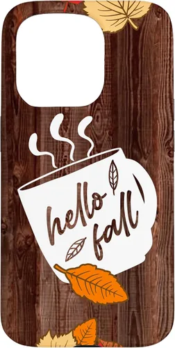 Vista 14 de Hello Fall Mug Maple Leaves Autumn Season Thanksgiving Gift Case for iPhone 17