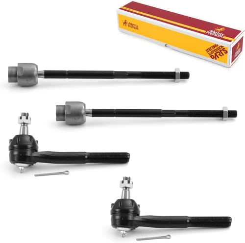 Vista 140 de Metrix Premium Chassis Parts - Kit de 4 piezas de extremos de barra de acoplamiento frontal exterior e interior compatible con Nissan Pathfinder