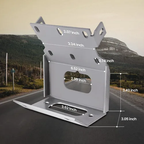Vista 5 de maXpeedingrods Placa de montaje de cabrestante para Honda Foreman Rubicon Rancher TRX500 TRX420 TRX520 2014-2024 Winch Mounting Bracket for Honda