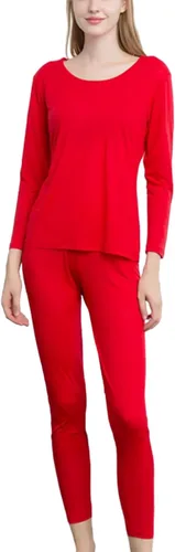 Vista 7 de Grenasasilk Ropa interior larga de seda para mujer, ropa interior térmica de seda de morera, ropa interior térmica para clima frío Beige
