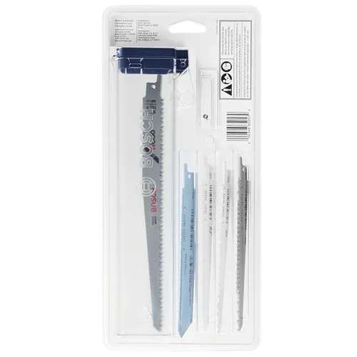 Vista 3 de BOSCH RSAP8PK - Juego surtido de 8 hojas de sierra recíproca multiusos, ideal para aplicaciones en madera, madera con clavos, metal, paneles