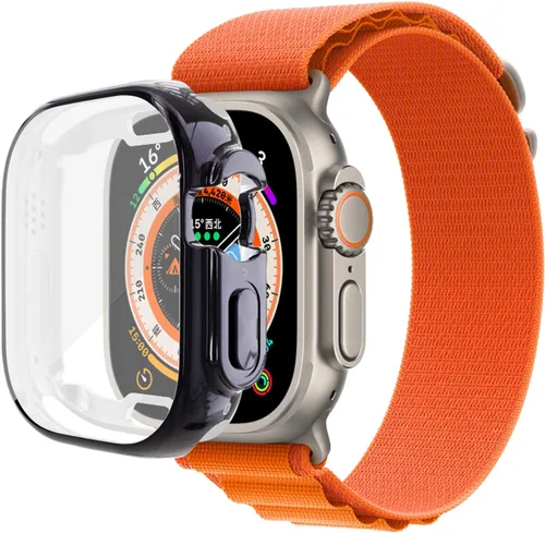Vista 19 de Yrzper Funda protectora de pantalla compatible con Apple Watch Ultra de 1.732 pulgadas / Ultra 2 de 1.732 pulgadas, cubierta de TPU suave chapada