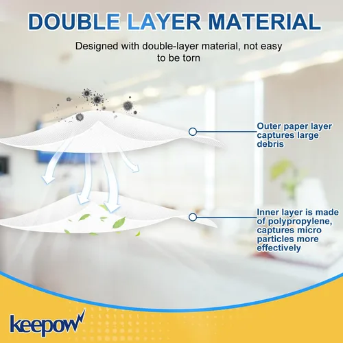 Vista 4 de KEEPOW Bolsas de vacío de 4 galones de repuesto compatibles con Vacmaster de 4 galones para aspiradora húmeda/seca VF408, VF408B, VF410P, parte #