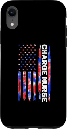 Vista 9 de Funda para iPhone 12 mini Charge Nurse Nursing Tie Dye Bandera Americana 4 de Julio RN
