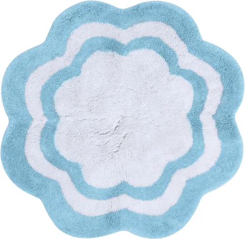 Vista 11 de Sherry Kline Alfombra de baño con diseño de pétalos, absorbente de agua, hecha a mano, lavable a máquina, tapete de baño para decoración, tapete Aloe