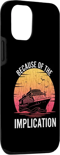 Vista 3 de Funda gráfica divertida para iPhone 15 debido a su implicación