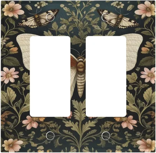 Vista 72 de Cubiertas de Interruptor de Luz Artísticas Decorativas Boho Figura Abstracta Interruptor de Pared Único Placa de Interruptor Decorativo Placa