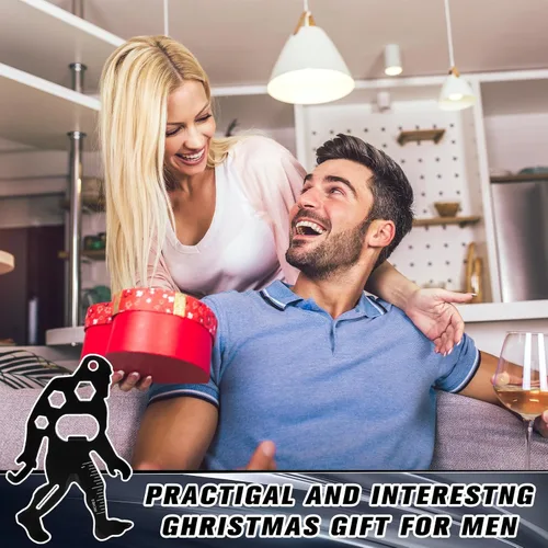 Vista 6 de Cholemy 12 herramientas de tarjetas de crédito, regalos novedosos para el día del padre, hombres, papá, relleno de calcetines, billetera