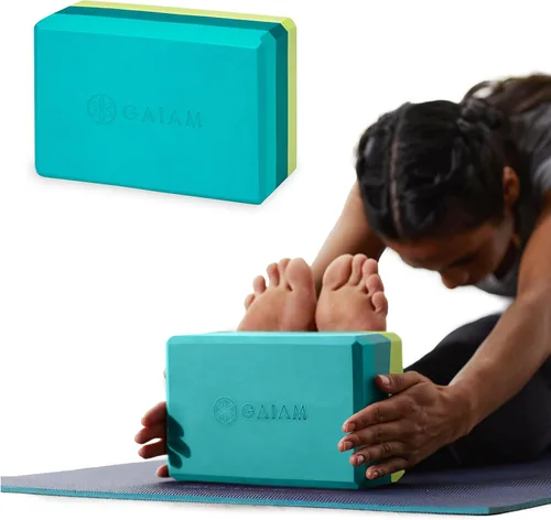 Vista 13 de Gaiam Bloque de yoga – Espuma EVA sin látex – Superficie antideslizante suave con bordes biselados para yoga, pilates, meditación Rubor ateniense