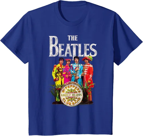 Vista 36 de The Beatles Sgt. Pepper's Lonely Hearts Camiseta de manga corta Negro