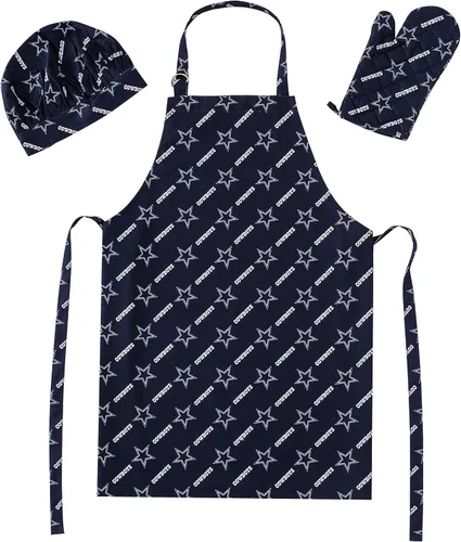 Vista 9 de Northwest NFL unisex-adult 3-piece Apron, Oven Mitt and Chef Hat Set