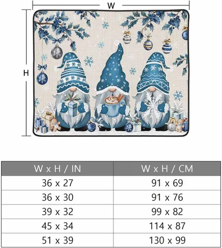 Vista 7 de Cubierta magnética azul para chimenea, detiene la pérdida de calor, pantalla de chimenea para interiores, bolas de gnomos de Navidad, árbol de copo
