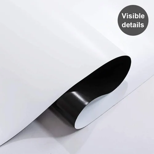 Vista 6 de ZHIDIAN Papel de contacto magnético para pizarra blanca para pared, 94 x 48 pulgadas, adhesivo magnético de borrado en seco con respaldo no adhesivo