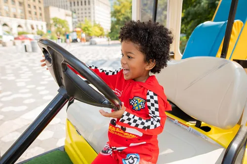 Vista 3 de Disney Pixar Cars Tow Mater Lightning McQueen - Overol para cosplay con cremallera para recién nacidos a niños pequeños