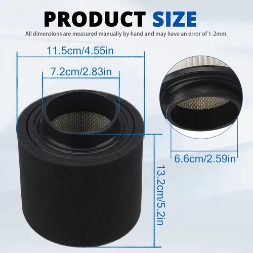 Vista 2 de 0452306 1253355 Pieza de filtro de aire para Polaris Phoenix 200 2005-2023 Hawkeye 300 2006-2011 Trailblazer 250 2001-2006 Sportsman 300 2008-2010