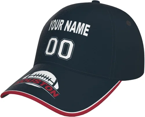 Vista 37 de Gorra personalizada con cualquier nombre y número ajustable, regalo personalizado para papá, hombres, mujeres, jóvenes, fanáticos de los deportes
