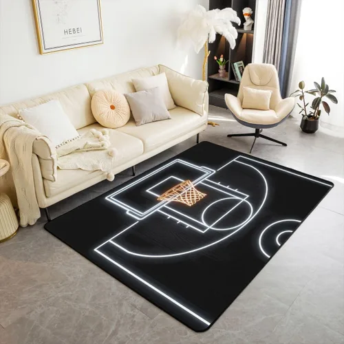 Vista 8 de jejeloiu Alfombra decorativa de camión de bomberos de 4 x 5 pulgadas, para sala de estar, automóvil, policía, bombero, interior, automóvil Multi 03