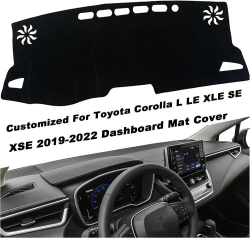 Vista 3 de Funda de alfombrilla para tablero de Corolla Sedán 2022 Accesorios personalizados para la consola central del interior Compatible con Toyota Corolla