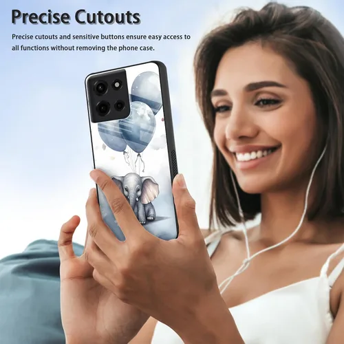 Vista 218 de Funda para Motorola Moto Edge 2022, cubierta trasera de vidrio templado con protector de pantalla, funda protectora a prueba de golpes para Motorola