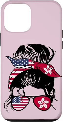 Vista 12 de Funda para iPhone 14 Half Hong Kong Half American Mix Hong Kong Roots