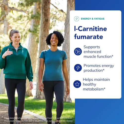 Vista 3 de Pure Encapsulations Fumarato de L-carnitina Suplemento hipoalergénico para mejorar el músculo 120 cápsulas Fumarato de L-carnitina para apoyo