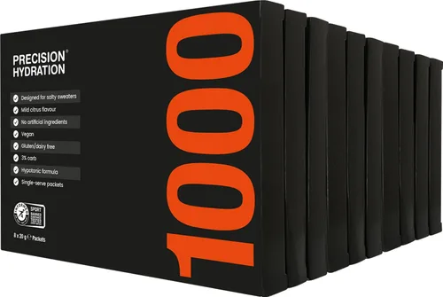 Vista 10 de Precision Hydration Polvo de electrolitos, sin ingredientes artificiales, paquetes de hidratación multifuerza, porciones individuales impermeables