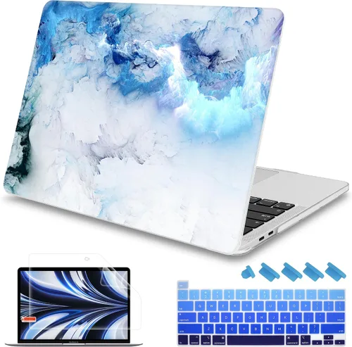 Vista 23 de Mektron Funda para MacBook Pro de 16 Pulgadas A2141 Versión 2019 con Pantalla Liquid Retina/Touch ID, Carcasa Rígida de Plástico con Funda
