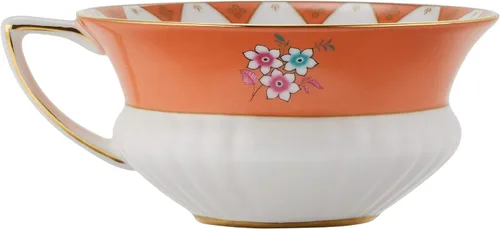 Vista 2 de Wedgwood Wonderlust Peony Diamond - Juego de taza de té y platillo