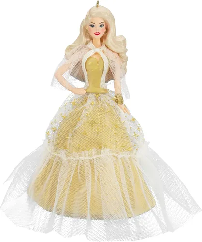 Vista 7 de Adorno de Navidad Hallmark Keepsake 2023, Barbie Holiday Negra 2023, Regalos de Barbie