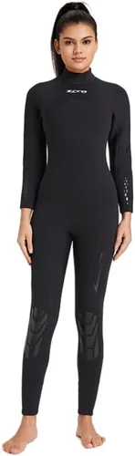 Vista 7 de ZCCO Traje de neopreno de 0.118 pulgadas (0.118 in) de cuerpo completo de manga larga con cremallera en la espalda, traje térmico para deportes