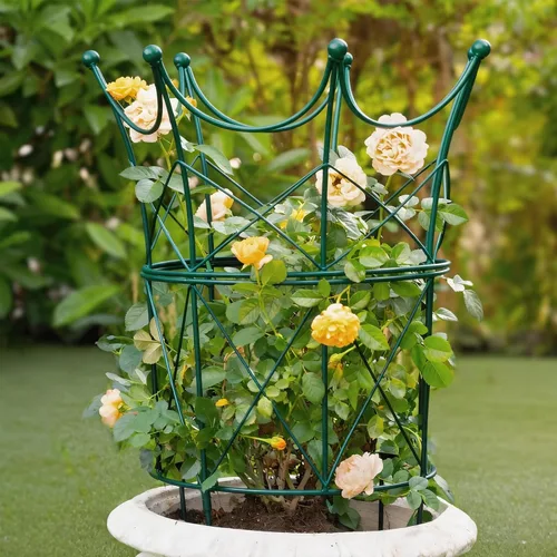 Vista 15 de Soportes de peonía para plantas de exterior, estacas de dalia de 18.5 x 22.9 pulgadas Negro