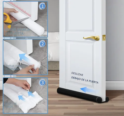Vista 7 de MAXTID Tope de Corrientes de Aire Grande para Puerta de 30 Pulgadas para Puerta de Dormitorio de Tamaño Pequeño, Se Adapta a Espacios de 0.5 a 1.7