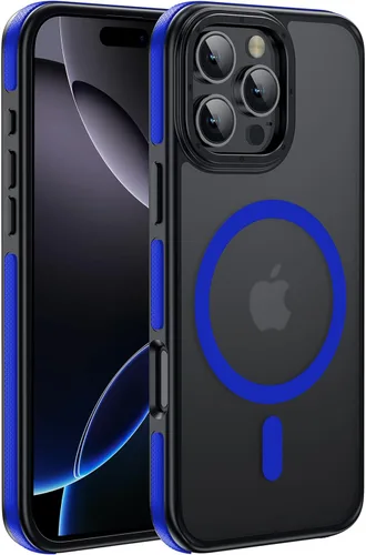 Vista 90 de Funda magnética para iPhone Air con protector de lente de cámara, protección grado militar de 10 pies, compatible con funda MagSafe Slim para iPhone