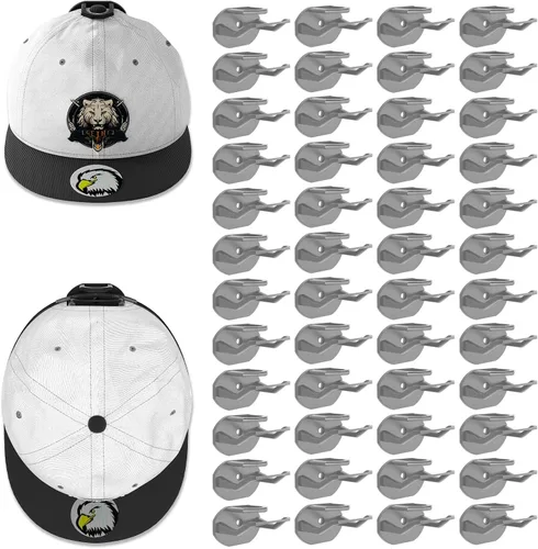 Vista 7 de Niunuerga Paquete de 16 Ganchos Adhesivos para Sombreros para Pared, Perchero Fuerte para Gorras de Béisbol, Organizador de Sombreros