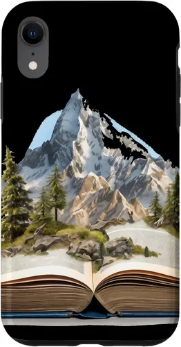 Vista 24 de Funda de lectura para iPhone 12 Pro Max Book Mountain Nature Bookworm Reader Hiker