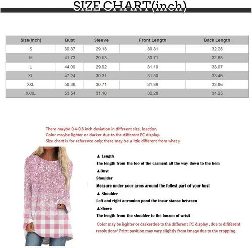 Vista 5 de Camisas de manga larga para mujer, holgadas, hippie, cuello redondo, estampadas, blusa casual elegante
