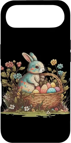 Vista 27 de Happy Easter Day Easter Bunny Happy Easter Egg Basket Case for iPhone 17