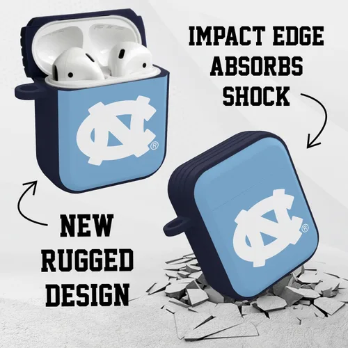 Vista 3 de North Carolina Tar Heels HDX - Funda compatible con Apple AirPods Gen 1 y 2 (clásico)