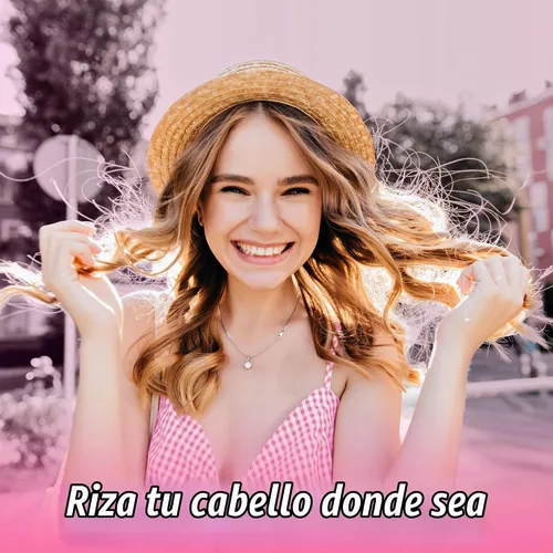 Vista 7 de HerStyler - Mini rizador de pelo para bebé, 9 a 0.512 in, cañón cónico, color rosa