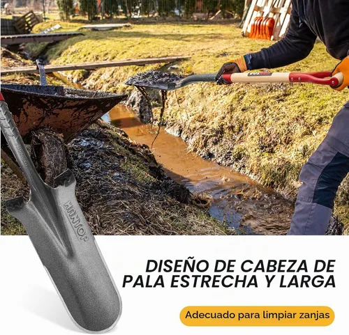 Vista 5 de Pala de excavación con mango de madera