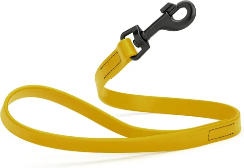 Vista 57 de Dogline Biothane - Correa impermeable para perro, tejido de nailon con revestimiento fuerte, con herrajes negros, a prueba de olores, fácil