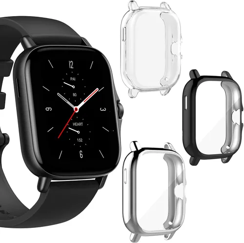 Vista 11 de Youkei - Funda compatible con Amazfit GTS 3, funda protectora completa de TPU para reloj inteligente Amazfit GTS 2/GTS 3