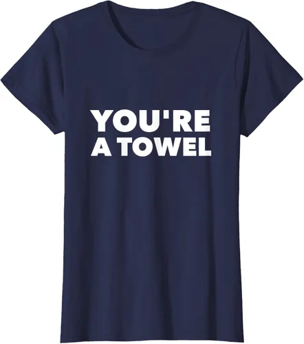 Vista 24 de Eres un toalla Funny camisa, mujer XL, Negro