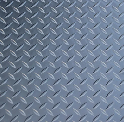 Vista 6 de Rhino Mats DV48X2 Diamond Plate Suelo de goma, caucho, 1/8" de grosor, negro mate